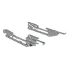 Two metal shelf drawer slides with gas springs against a white background. Podgląd zdjęcia produktu