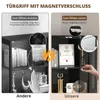 VOWNER Eckvitrine mit Glastüren, 165 cm, 3-Farben-LED, 4 Produktbild-Vorschau 3