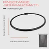 Alu Ringstange Schwarz Matt Rund Ø 80 cm Duschvorhangstange Produktbild-Vorschau 3