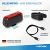 FISCHER Akku Rücklicht TWIN 2.0 - 360° Bodenbeleuchtung Produktbild-Vorschau 12
