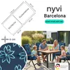 NYVI Gartenstuhl Auflagen Hochlehner 4er Set Barcelona - Produktbild-Vorschau 2