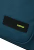 A close-up of a teal backpack with a black American Tourister logo. Produktbild-Vorschau