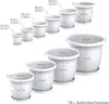 Plastard Blumentopf 5er Set Ø15 cm mit Untersetzer Weiss - Produktbild-Vorschau 7