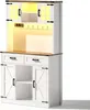 okwish Sideboard,Kommode,Barschrank mit LED-Beleuchtung und Produktbild-Vorschau 8