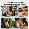 Handventilator Leise Power Bank 3 Windstufen, 10 Stunden Produktbild-Vorschau 2