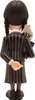 A back view of a Wednesday Addams figurine with her handmaid Thing on her shoulder. Podgląd zdjęcia produktu
