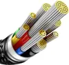 A close-up, cutaway view of a USB-C cable, showing its internal structure with multiple wires and insulation. Náhľad obrázku produktu
