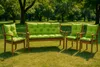 Gartenbankkissen 120×50×40 cm hellGrün – bequemes Sitz- und Produktbild-Vorschau 6