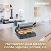 Grill Électrique SEVERIN KG2394, 23 x 14,5 cm, Plaques Voir les images du produit 2