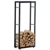 CLP Kaminholzständer Keri V2 schwarz 25x40x100 cm Produktbild-Vorschau 8