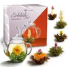 Creano Teeblumen Mix - Geschenkset ErblühTee mit Glaskanne Produktbild-Vorschau 1