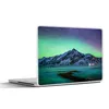 MuchoWow® Laptop Aufkleber Sticker Cover Berg - Nordlichter Produktbild-Vorschau 1