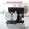 AREBOS Küchenmaschine 1500 W Schwarz | 2 Produktbild-Vorschau 3
