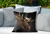 MuchoWow® Outdoor Kissen - Elch - Braun - Geweih - 50x50 cm Produktbild-Vorschau 4