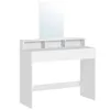 A white vanity table with a mirror and shelves. Náhled obrázku produktu