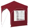 vidaXL Tente de réception pliable 192 x 192 x 245 cm Rouge Voir les images du produit 9