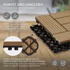 ECD Germany Płytki tarasowe WPC, 30x30 cm, 55-częściowy Podgląd zdjęcia produktu 3
