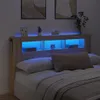 vidaXL LED čelná doska Sonoma dub 180x18,5x103,5 cm Náhľad obrázku produktu 2