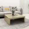 vidaXL Couchtisch Sonoma-Eiche 100x100x35 cm Holzwerkstoff Produktbild-Vorschau 2