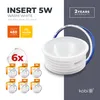 LED Insert Modul flach Warmweiß 3000K 450lm 230V 5W für Produktbild-Vorschau 3