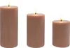 Bougies LED Relaxdays, lot de 3, 3 tailles, flamme Voir les images du produit 1