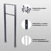 Fahrradanlehnbügel 116,5 x 39 cm Flachstahl 13 mm Anthrazit Produktbild-Vorschau 3