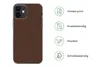 MuchoWow® Handyhülle Schutzhülle Hülle für iPhone 12 Braun Produktbild-Vorschau 7