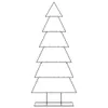 vidaXL Metall-Weihnachtsbaum für Dekorationen Schwarz 180 Produktbild-Vorschau 3