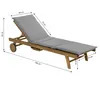 Dehner Rollliege Ravenna, Sonnenliege, 200 x 89 x 70 cm, Produktbild-Vorschau 5