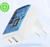 A close-up marketing image of a white USB charger with a visible circuit board design and ports. Anteprima dell’immagine prodotto