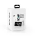 A white product box with a depiction of a white smartphone and a digital alarm clock. Produktbild-Vorschau