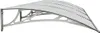 vidaXL Auvent de porte Gris 350x100 cm Polycarbonate Voir les images du produit 5