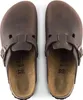 Birkenstock Boston NL Sandale en cuir pour homme Marron Voir les images du produit 40