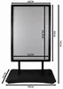 Kundenstopper 60 x 90 cm Schwarz mit Wasserfuß doppelseitig Produktbild-Vorschau 3