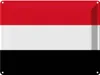 vianmo Blechschild 30x40 cm Jemen Yemen Flagge Fahne Wappen Produktbild-Vorschau 1