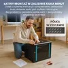 Extralink 19" 12U 530x400 szafa rack wisząca czarna Podgląd zdjęcia produktu 5