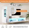 Set di mobili da parete Sweiko TV 3 pezzi illuminazione LED Anteprima dell’immagine prodotto 14