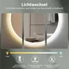HOKO Design Badspiegel LED rund 60cm mit LED Farbtemperatur Produktbild-Vorschau 2