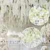 OKWISH 12 Pack künstliche Glyzinien Blumen, Girlande Produktbild-Vorschau 8