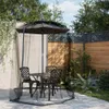 vidaXL Moskitonetz für Sonnenschirm 220 Mesh Schwarz Produktbild-Vorschau 2