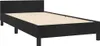 vidaXL Bettgestell ohne Matratze Schwarz 100x200 cm Samt Produktbild-Vorschau 1