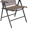 2er Garten Klappstuhl Gartenstuhl Textilen Anthrazit Schokobraun 7 Pos Produktbild-Vorschau