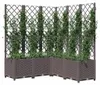 vidaXL Kvetináč s mriežkou hnedý 120x120x136 cm PP Náhľad obrázku produktu 7