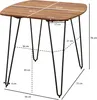 WOHNLING Esszimmertisch 80x80x76 cm Sheesham Massivholz Produktbild-Vorschau 3