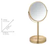 Stojace zrkadlo WENKO Mod. Alata Gold matné, Ø 17 cm, s 3x Náhľad obrázku produktu 3