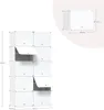 A white modular storage cube unit with some doors open. Produktbild-Vorschau