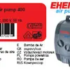 A close-up of an EHEIM air pump with a red label showing product information and certifications. Anteprima dell’immagine prodotto