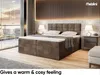 MEBLINI Boxspringbett mit Bettkasten - Gepolstert Produktbild-Vorschau 4