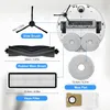 Diagram showing the different parts of a robot vacuum cleaner accessory kit. Produktbild-Vorschau