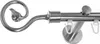 BASIT® Innenlauf Gardinenstange Edelstahl Look 16mm Produktbild-Vorschau 1